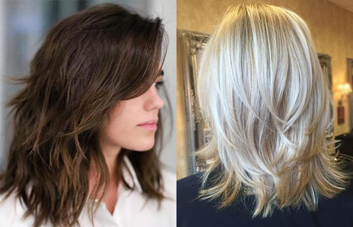 Стрижка каскад на средние волосы с челкой: фото, новые тренды, советы - «Модные тенденции»