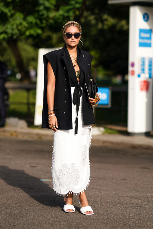 Streetstyle: как носить жилет на голое тело - «Уличный стиль»